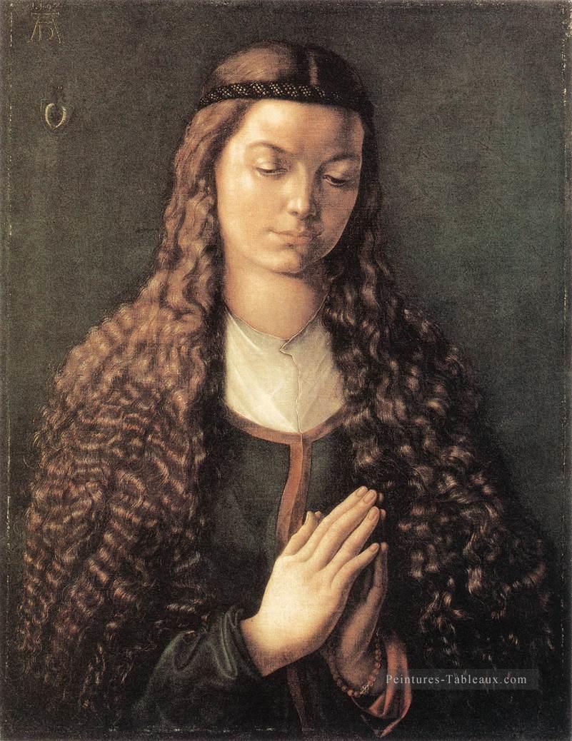 Portrait of a Young Furleger with Her Hair Done Up Nothern Renaissance Albrecht Dürer Peintures à l'huile